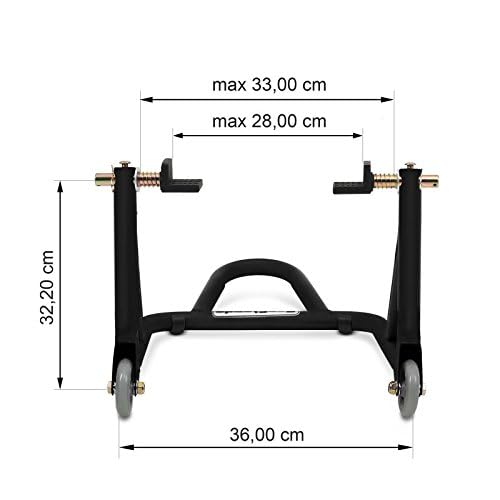 Kawasaki Ninja 300 & 650 Rear Paddock Stand - XM Universal Black Matte Motorcycle Stand for Bike Maintenance & Storage | Fits Sport Bikes, Cruisers & Dirt Bikes