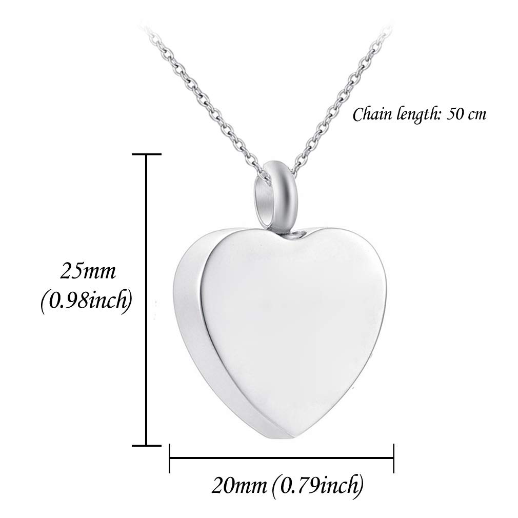 Cute Panda Necklace with Heart Pendant - Animal Jewelry for Women & Men - Ashes Keepsake Memorial Gift with Filling Kit - Perfect for Anniversary, Birthday & Sympathy Gifts