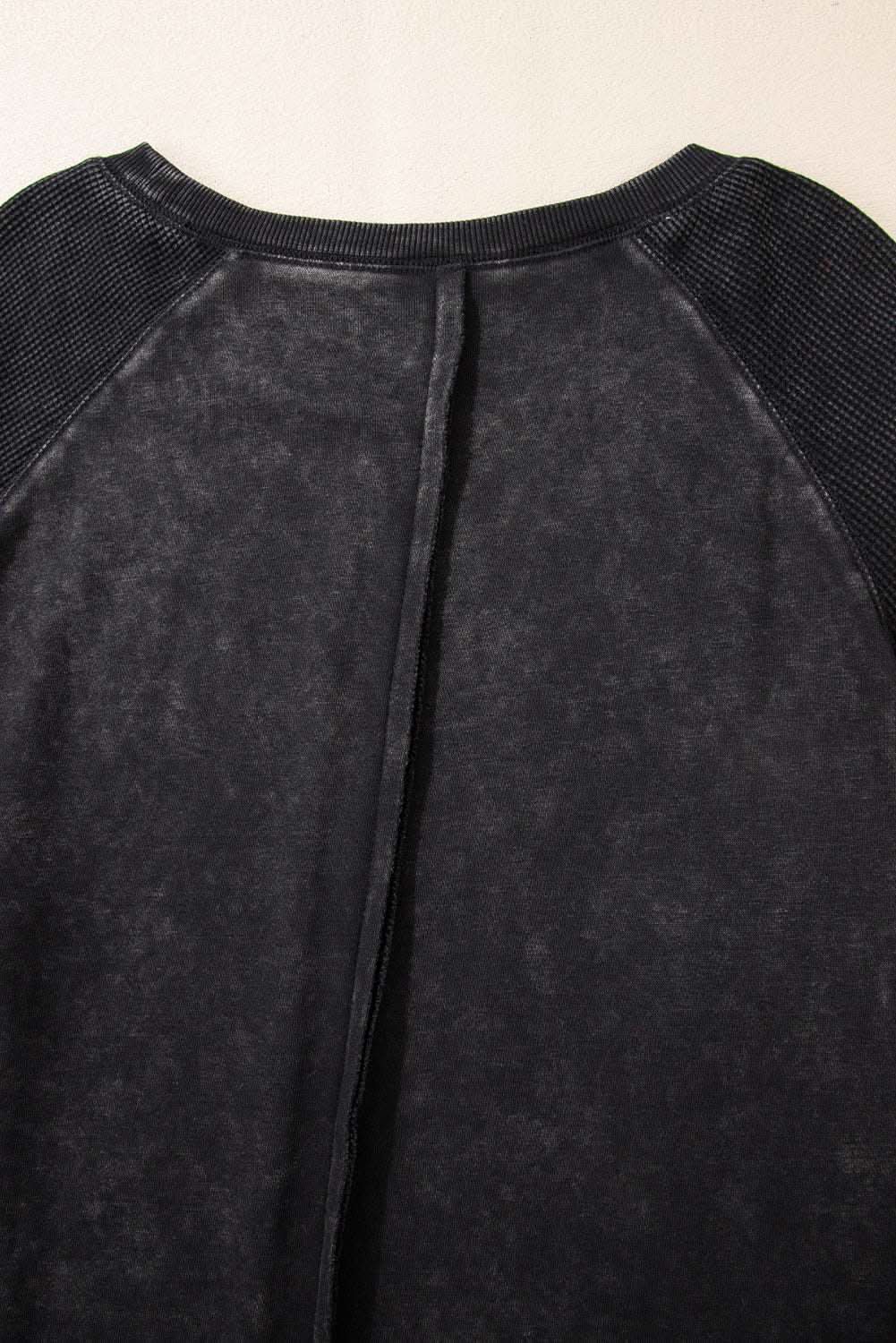 Stylish Black Patchwork Sweatshirt for Women - Trendy Oversized Pullover with Unique Design - Perfect for Casual Outfits, Streetwear Fashion, and Layering in Fall/Winter