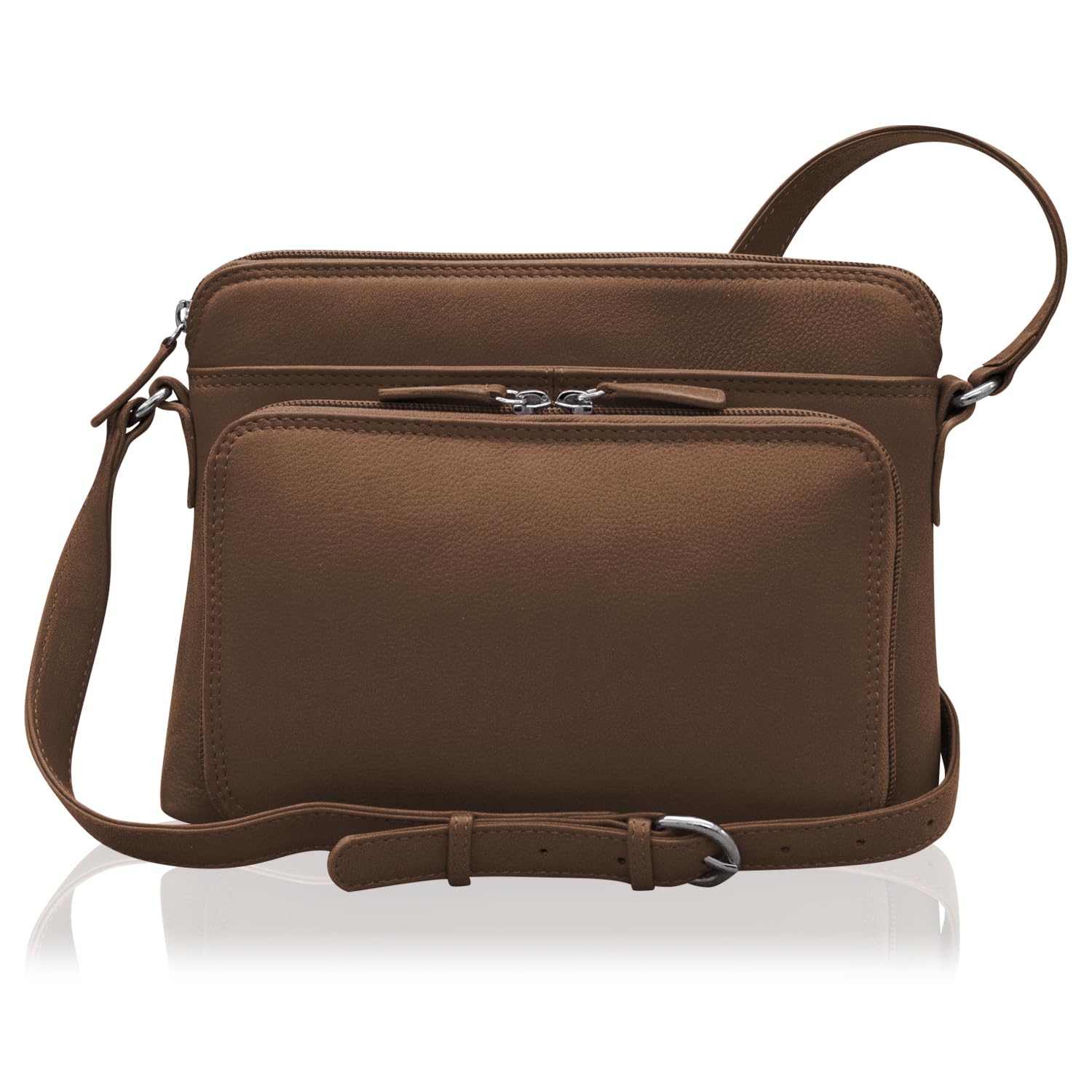 Genuine Leather Crossbody Bags for Women - Premium RFID Blocking Shoulder Purse with Adjustable Strap | Fashionable & Secure Everyday Bag for Work, Travel & Shopping