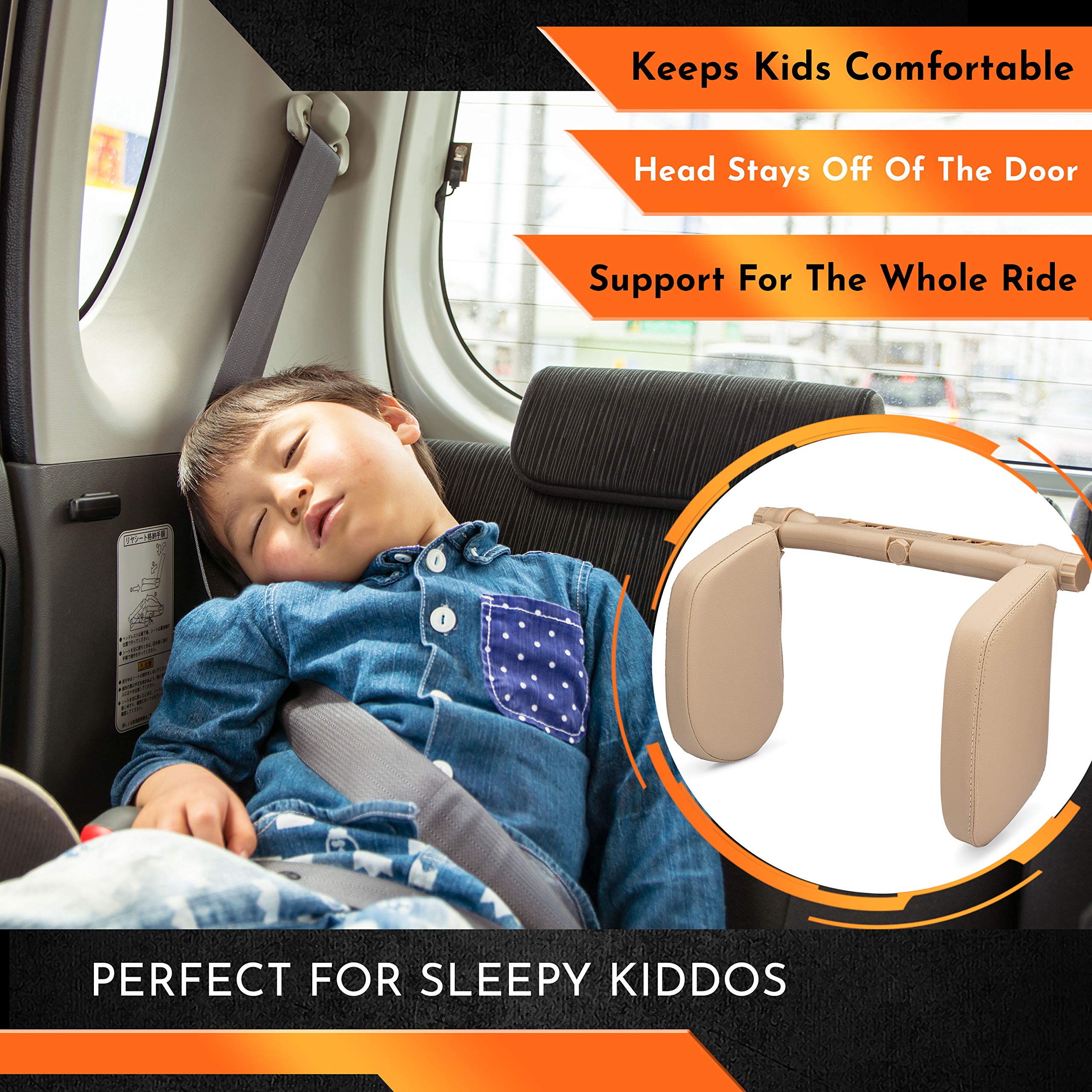 Universal Car Headrest Pillow - Comfortable Neck Support for Adults & Kids | Travel & Sleeping Accessories for Toddler Car Seats, Long Drives & Road Trips