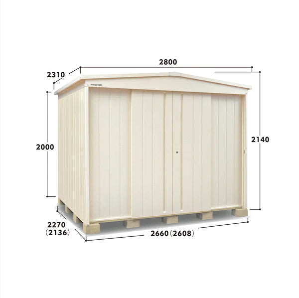 Pre-Order Matsumoto Monooki MN-2622 - Japanese Outdoor Storage Cabinet for Patio, Garden & Backyard Organization