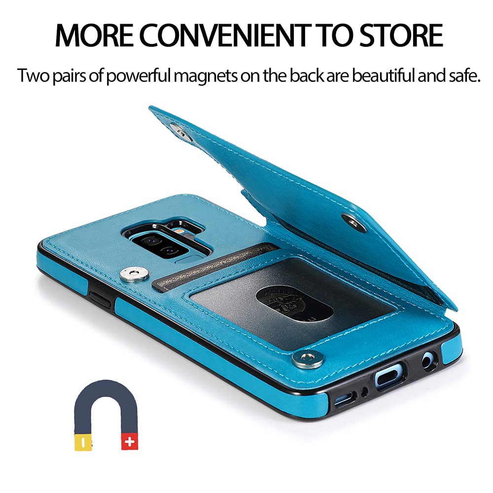 Premium PU Leather Wallet Case for Samsung Galaxy S9 Plus (6.2