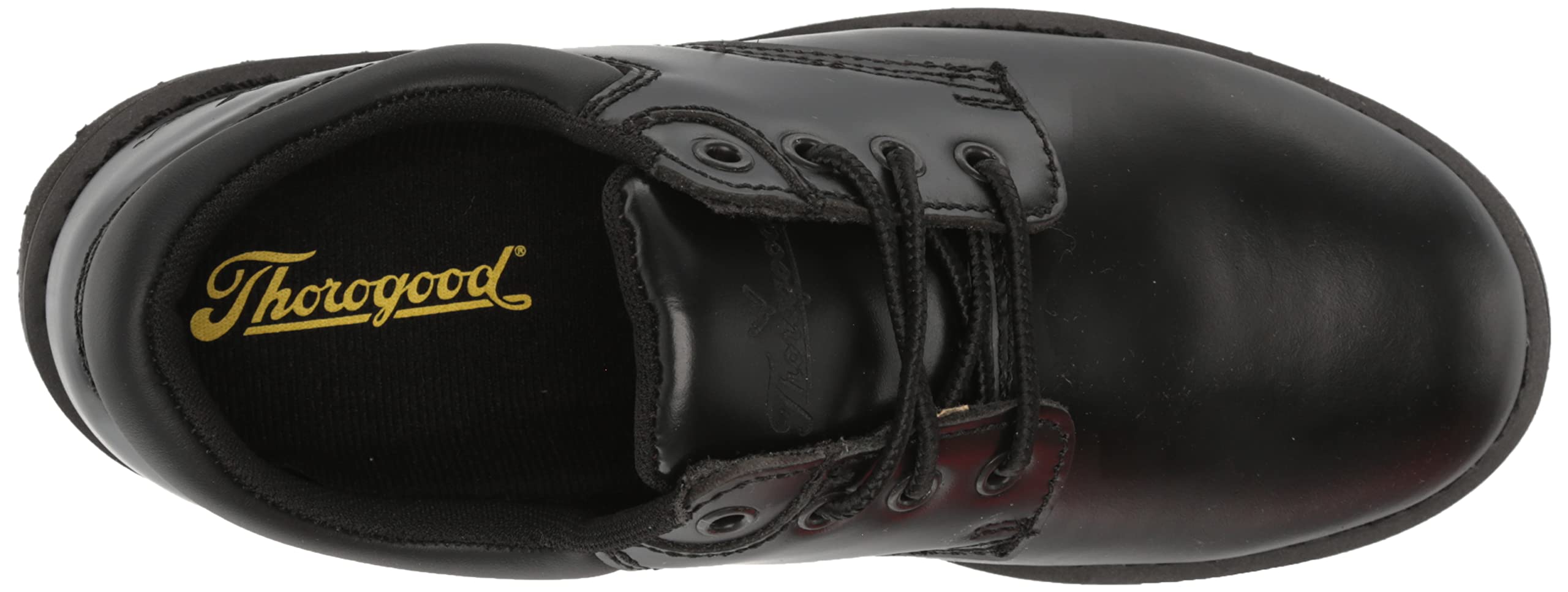 Thorogood Uniform Classics Steel Toe Oxford Work Shoes for Men & Women - Polishable High-Shine Leather, Goodyear Storm Welt, Slip-Resistant EVA Outsole - Ideal for Construction, Warehouse & Industrial Safety Work