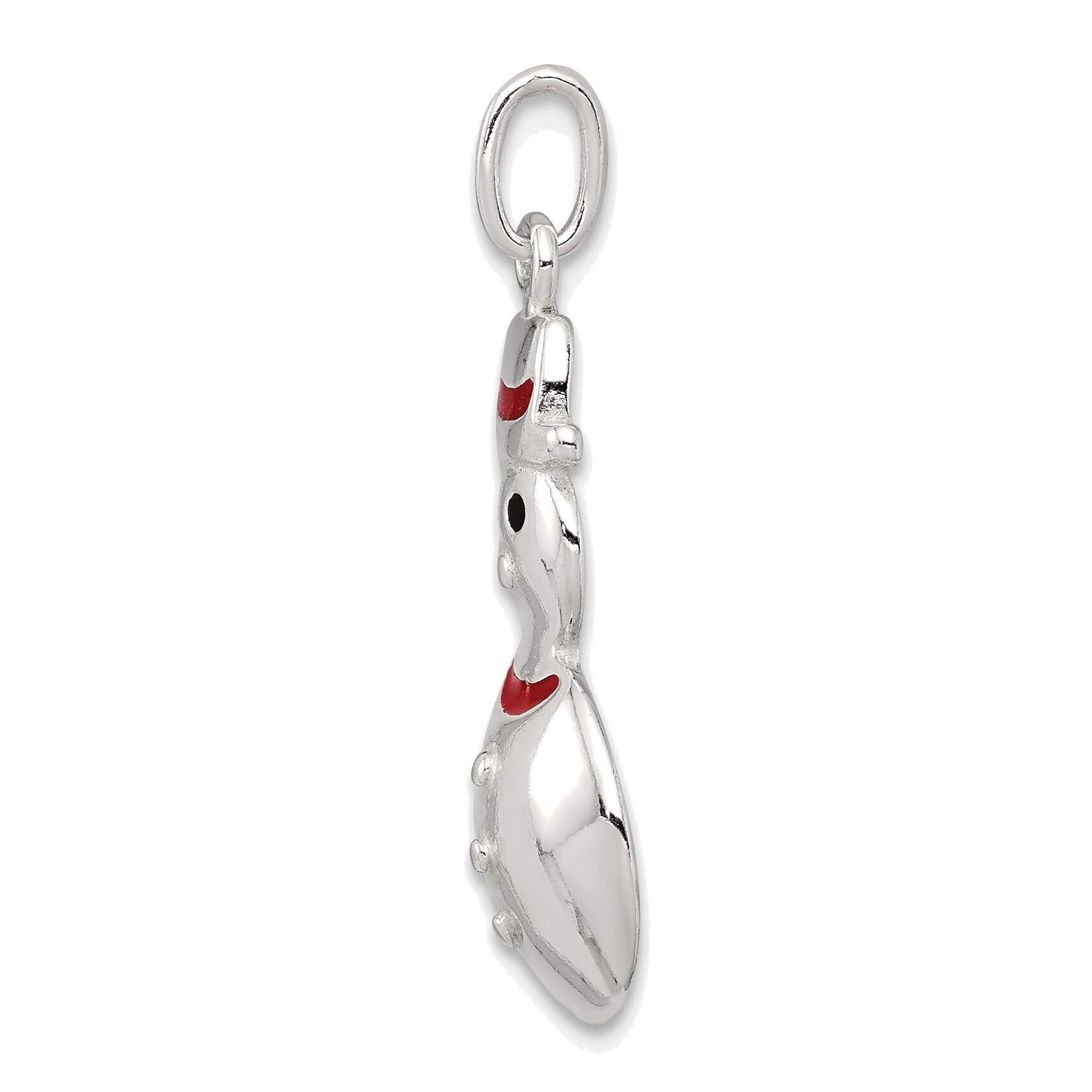 Sterling Silver Snowman Pendant - Enamel Jewelry for Winter Gifts