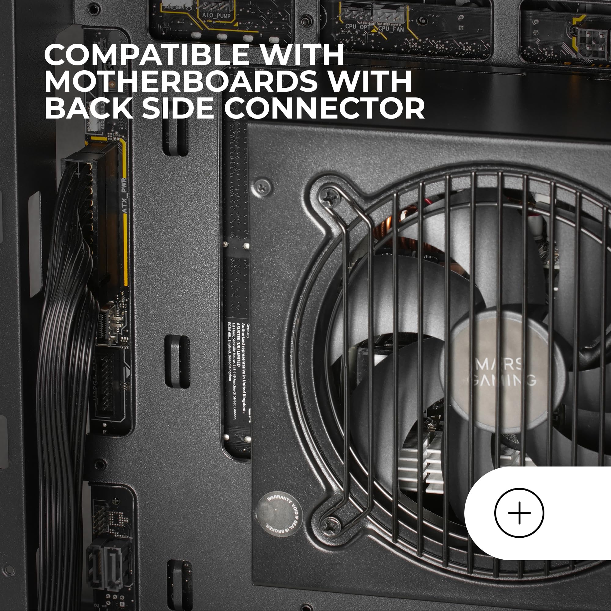 Mars Gaming MC-3TCORE White ATX Gaming PC Case - Triple Tempered Glass Panels, Dual Camera Mount, Semi-Tower Design, Supports Reverse Connector Motherboards & Liquid Cooling - Perfect for Custom RGB Gaming Rigs and Streaming Setups