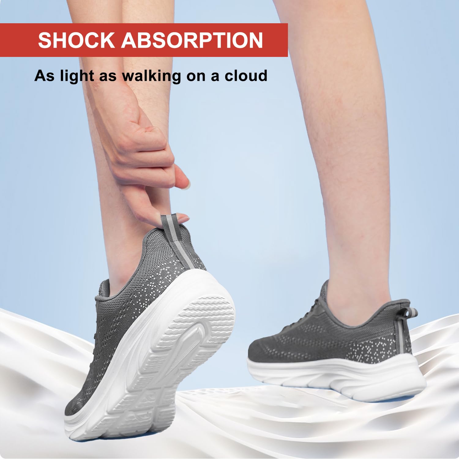 Women's Lightweight Slip-On Running Shoes - Breathable Walking, Tennis, Gym & Workout Sneakers for Women - Perfect for Jogging, Training & Casual Wear