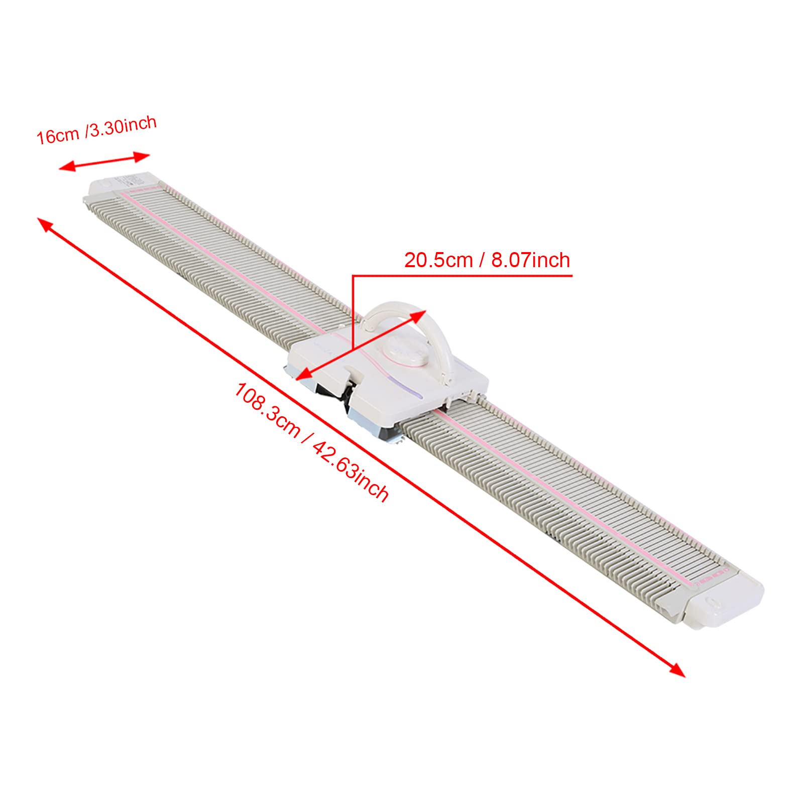 Zerodis LK150 6.5mm Mid Gauge Plastic Knitting Machine - 150 Stitches with Accessory Tool Set for DIY Sweater Making & Home Sewing Projects | Perfect for Handmade Crafts, Knitting Beginners & Home Textile Creation