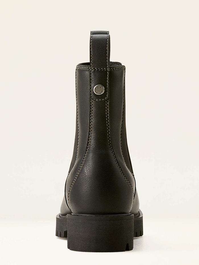 Ariat Wexford Lug Mid Waterproof Chelsea Boots for Women - Jet Black - Comfortable & Durable for Outdoor, Work & Casual Wear