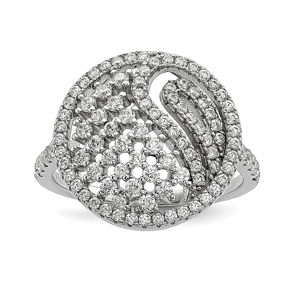 925 Sterling Silver Cubic Zirconia CZ Band Ring for Women - Elegant Fine Jewelry Gift for Her - Perfect for Anniversaries, Birthdays & Special Occasions