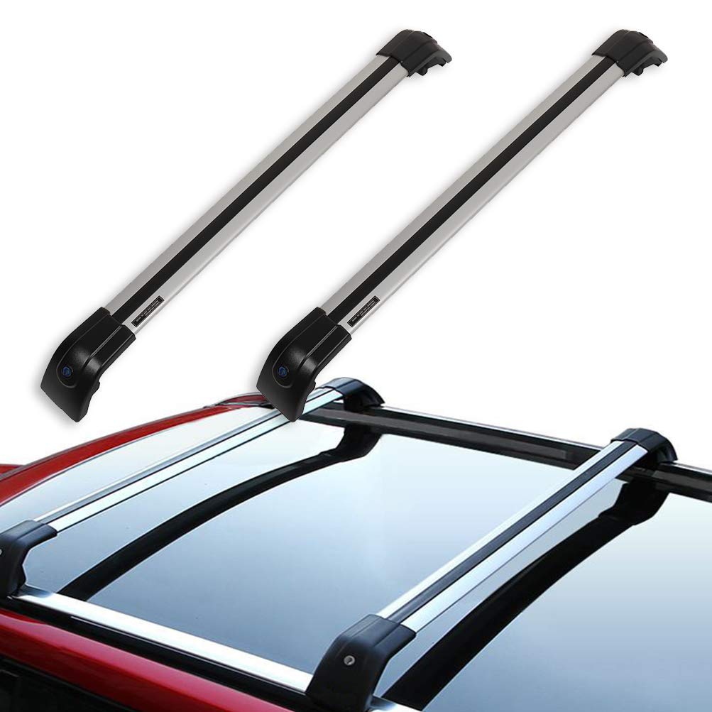 ECCPP Roof Rack Crossbars for Chevrolet Bolt EV 2017-2020 | Heavy Duty Rooftop Cargo Carrier for Luggage, Canoe & Kayak | Fits Side Rails Only | Perfect for Road Trips, Camping & Outdoor Adventures