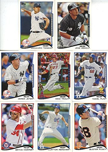 2014 Topps MLB Baseball 665-Card Complete Retail Factory Set - Includes Series 1 & 2 with Mike Trout, Bryce Harper, Derek Jeter - 5 Special Rookie Variations - Perfect for Collectors, Gifts & Baseball Memorabilia Displays