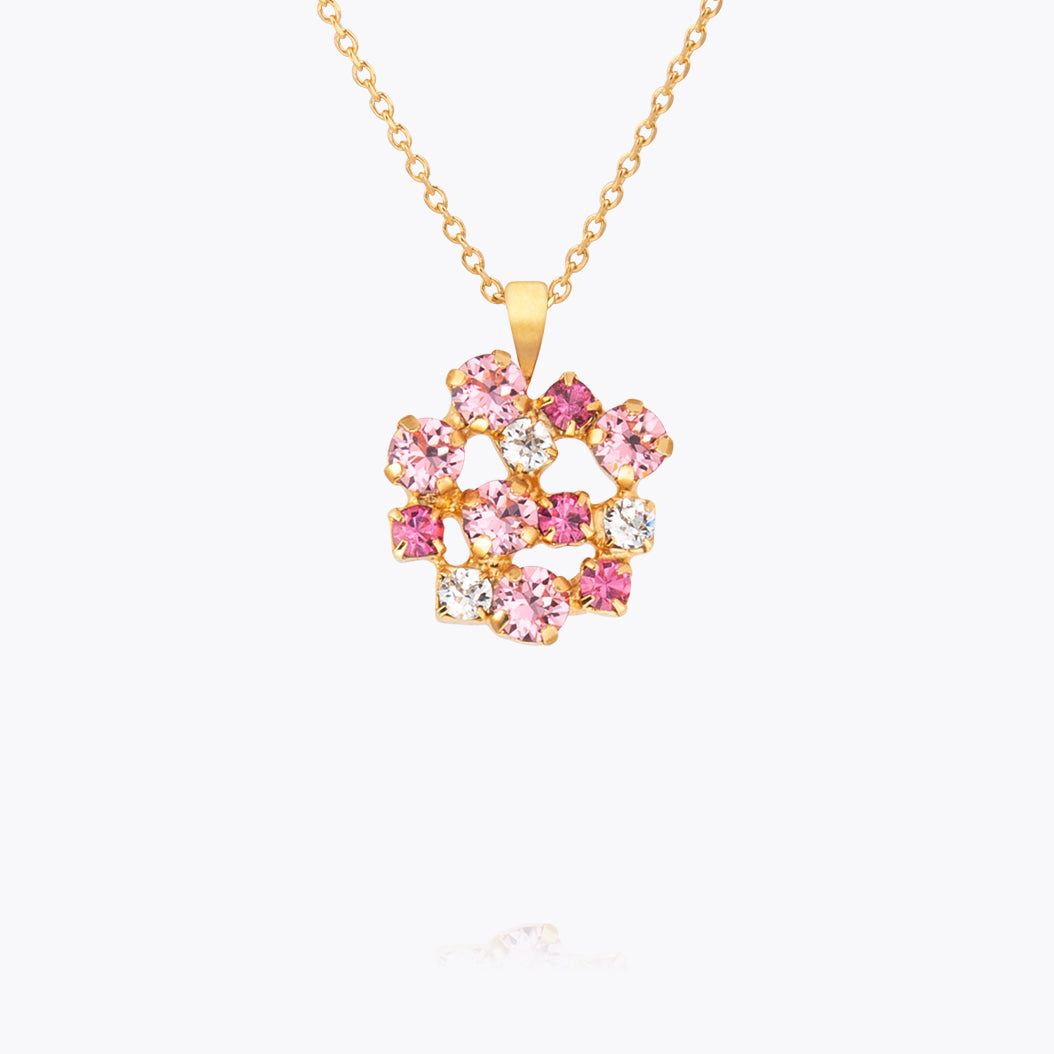 Kassandra Pink Necklace Set - Elegant Layered Chain Jewelry for Women | Perfect for Date Nights, Parties & Gifts