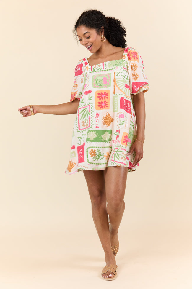 Cherryfic Women's Floral Print Mini Dress - Summer Casual Sleeveless Party Dress for Beach, Vacation & Date Night