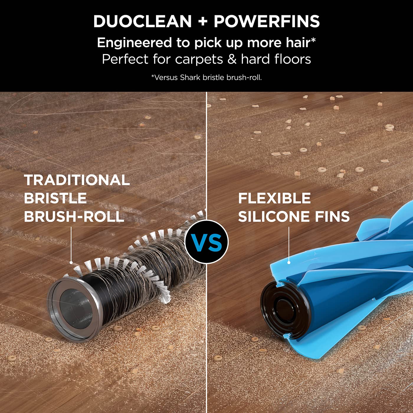 Shark Cordless Stick Vacuum Cleaner - Anti Hair Wrap, 60 Min Runtime, DuoClean Technology with Motorized Pet Tool - Multi-Surface & 20cm Crevice Tools - Black & Red (IZ300UKT) - Perfect for Pet Hair, Hard Floors & Carpets