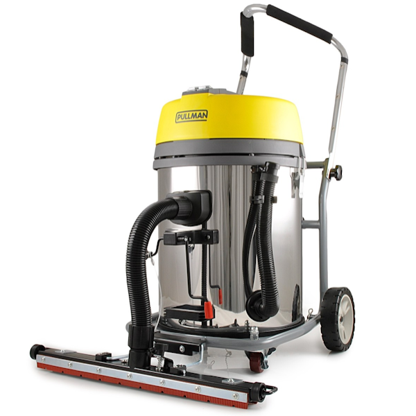 Pullman 60L Wet and Dry Commercial Vacuum Cleaner - Heavy Duty Cleaning for Floors, Carpets, and Spills in Warehouses, Offices, and Industrial Spaces