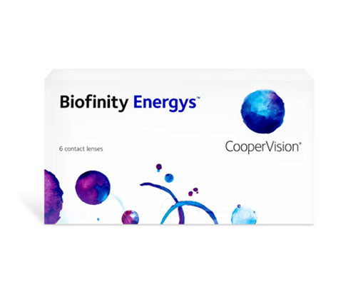 Biofinity Energys Monthly Contact Lenses (6 Pack) - Comfortable & Breathable for All-Day Wear - Perfect for Work, Sports, and Active Lifestyles