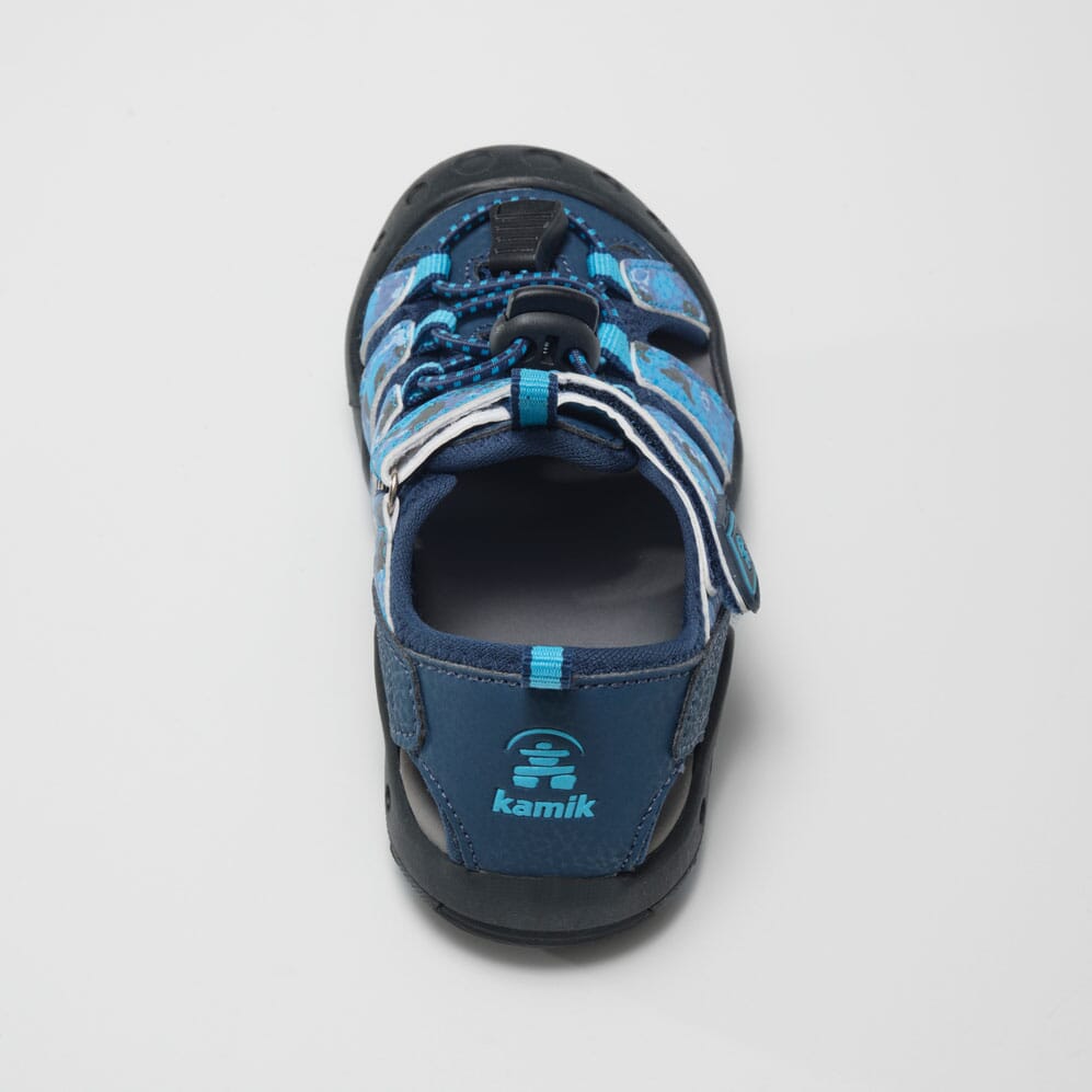 Kids' Crab Print Closed-Toe Sandals for Toddlers - Comfortable Beach & Outdoor Play Shoes for Boys & Girls