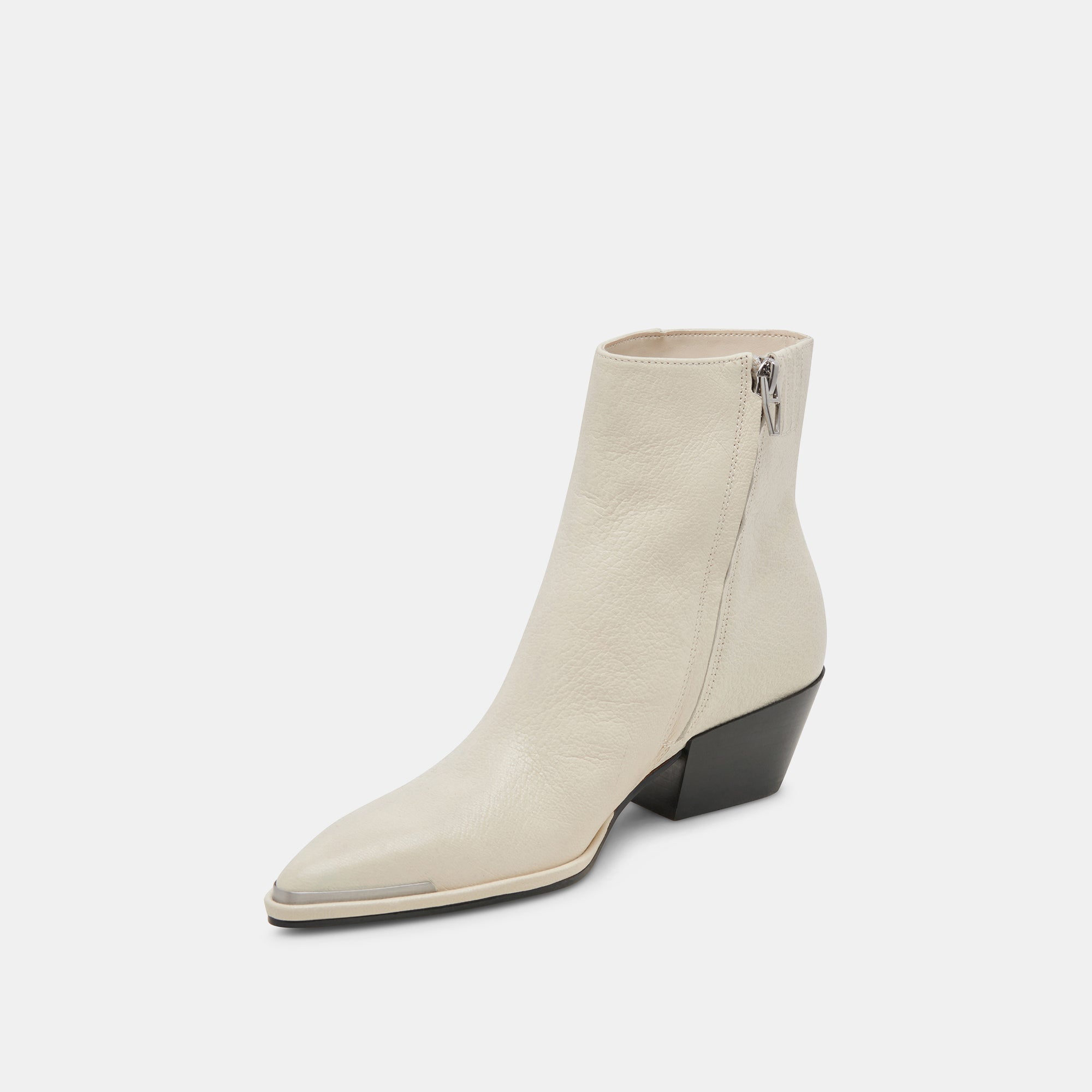 NONAH Women's Ivory Leather Booties - Comfortable & Stylish Ankle Boots for Fall & Winter Fashion | Perfect for Casual Outfits, Office Wear & Date Nights