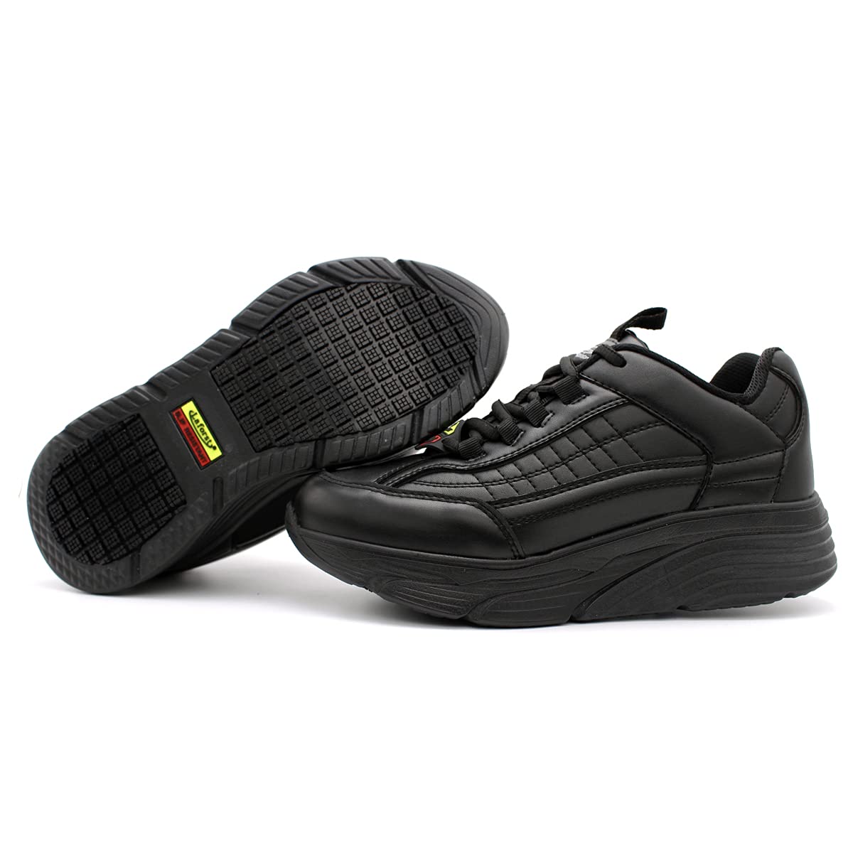 Laforst Women's Foley Xtreme Comfort Non-Slip Work Sneakers with Free Socks - Lightweight Slip Resistant Shoes for Nurses, Waitresses & Healthcare Workers