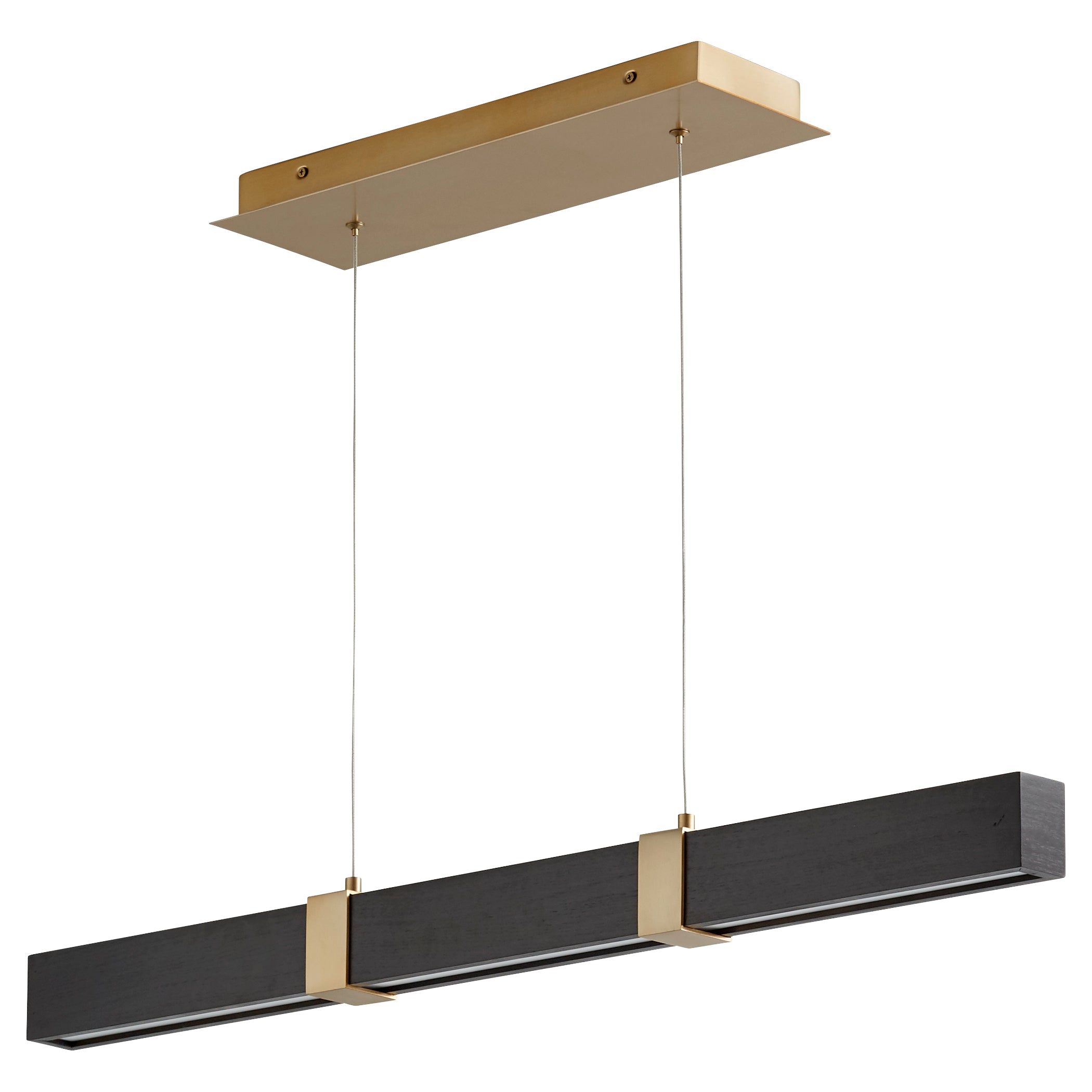 Oxygen Decca 3 36 1540 Pendants - Aged Brass with Black Oak Finish | Vintage Style Ceiling Light Fixtures for Dining Room, Bedroom & Living Room Decor