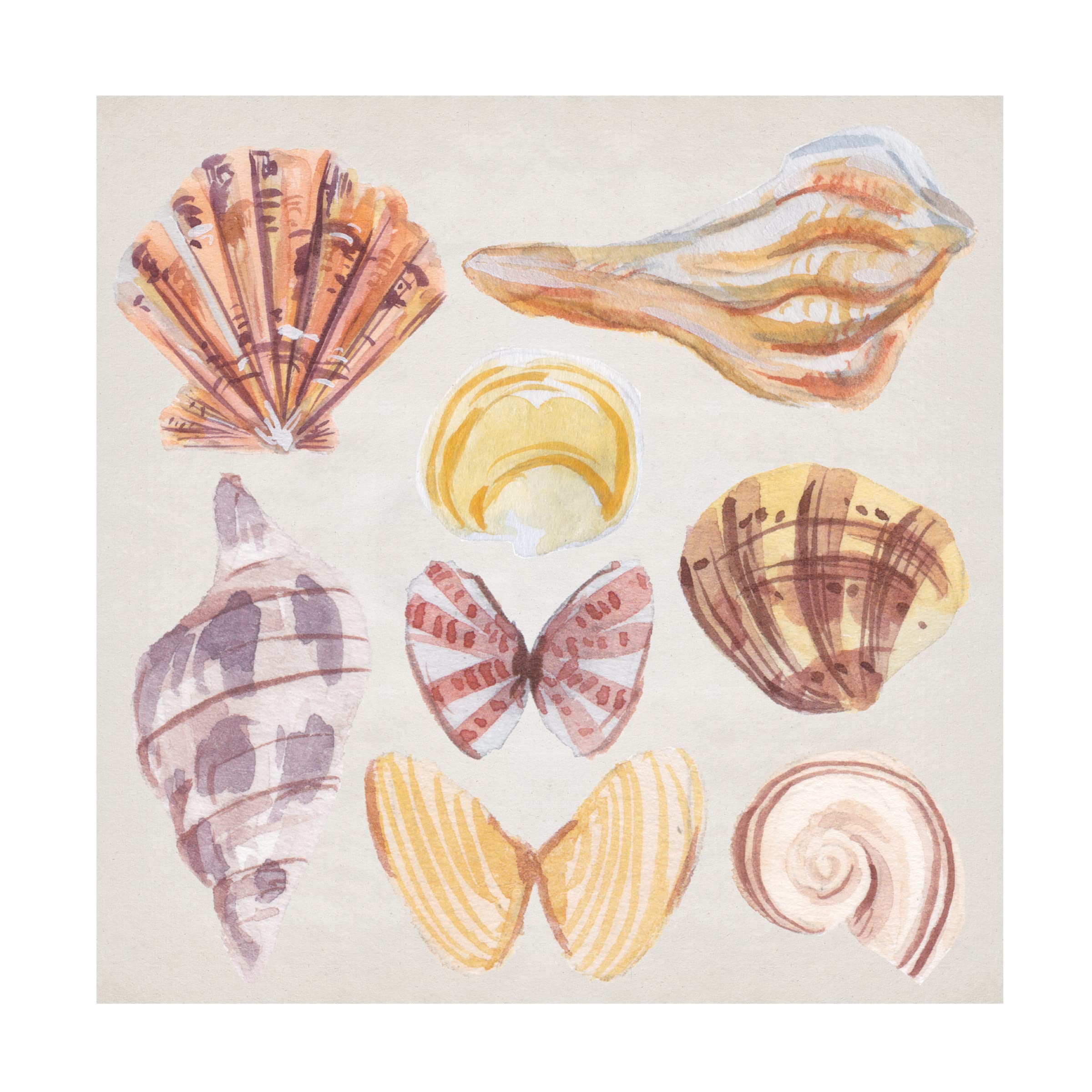 Melissa Wang 'Ocean Sounds II' Canvas Wall Art Print - Coastal Beach Decor for Living Room, Bedroom & Office