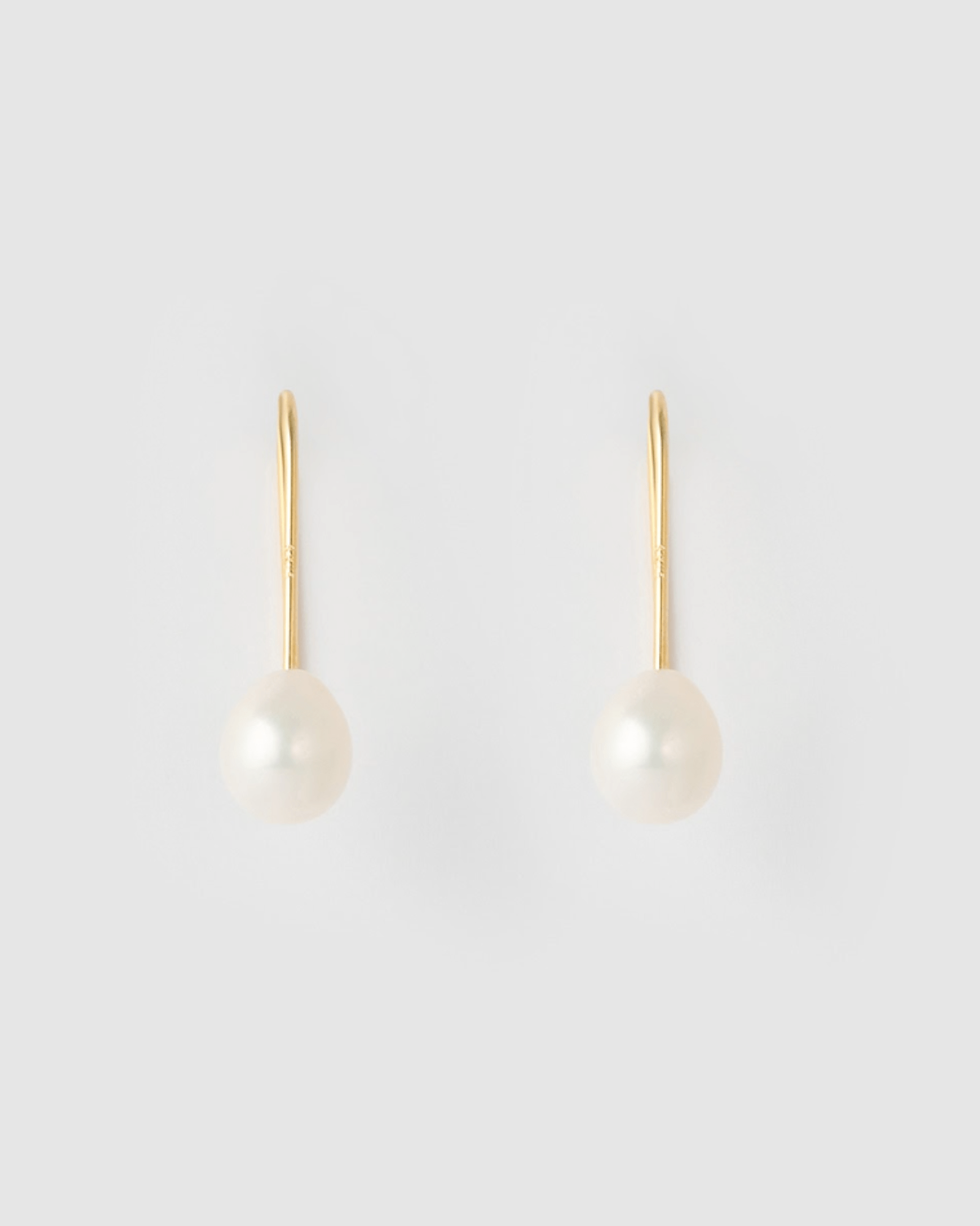 Izoa Daphne Gold Pearl Earrings for Women - Elegant Pearl Stud Earrings for Daily Wear, Parties & Gifts
