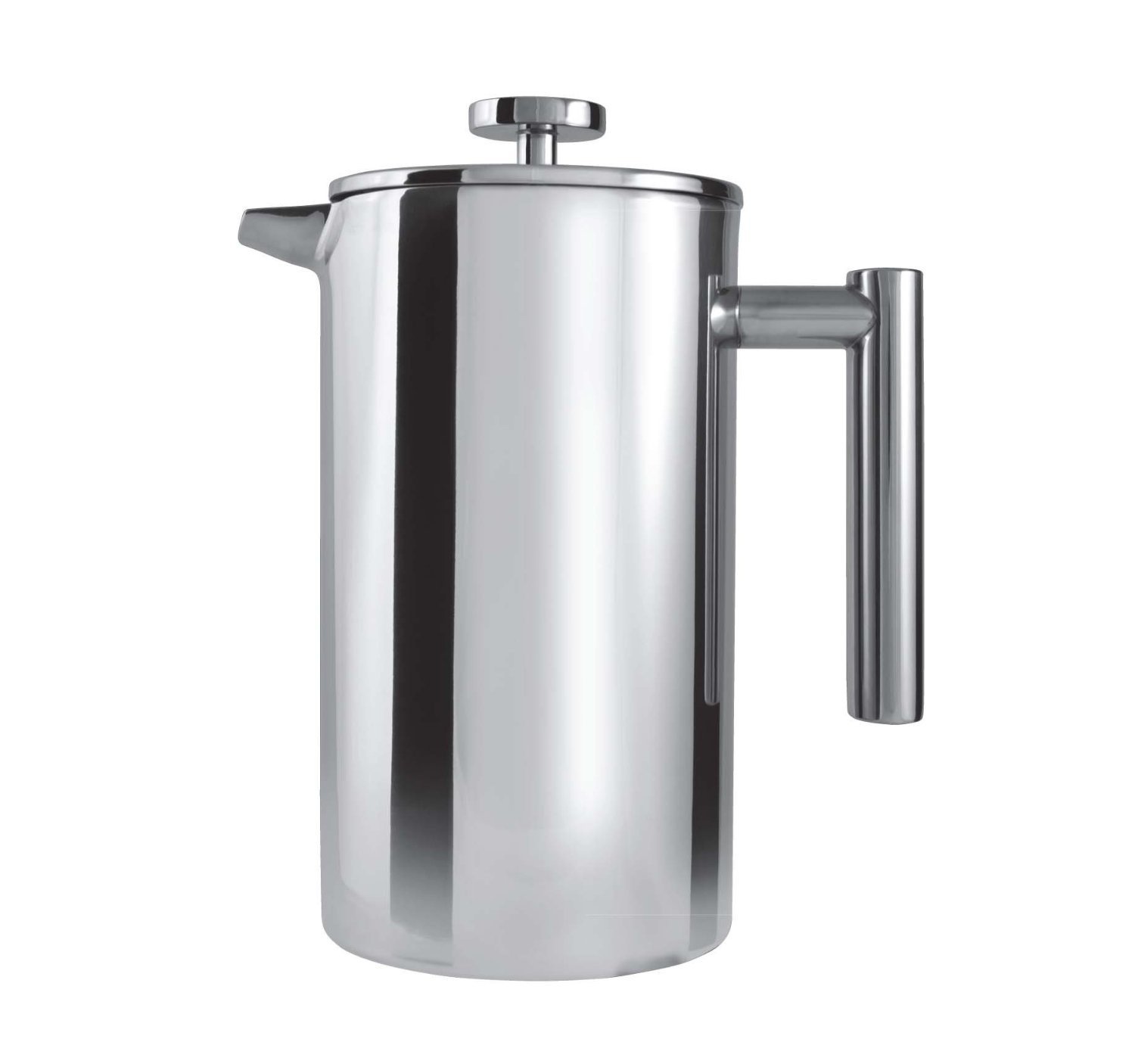 Premium CFD-12 Stainless Steel French Press Coffee Maker - 12 Cup Capacity with Mirror Finish | Ideal for Home, Office & Camping Brewing