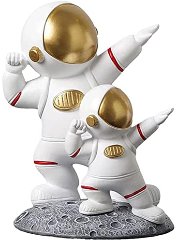 Resin Astronaut Figurine - Handcrafted Astronaut Sculpture for Home & Office Decor, Desktop Ornament, Bedroom Light Decoration | Perfect Gift for Space Enthusiasts & Sci-Fi Lovers (Style B)