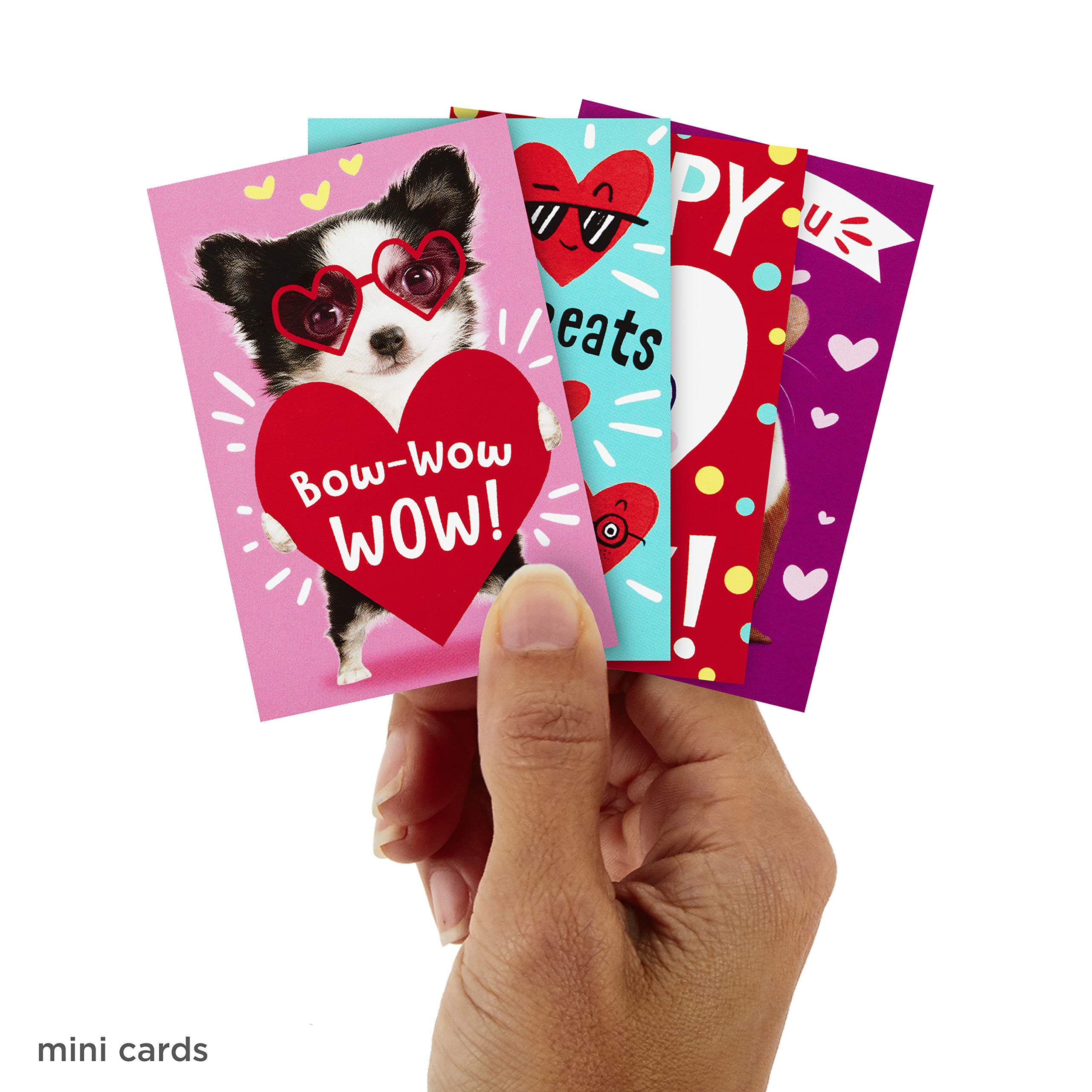 Hallmark Assorted Valentine's Day Cards for Kids - 24 Pack with Envelopes, Cute Heart Designs for Classroom Exchange, School Parties & Friendship Celebrations