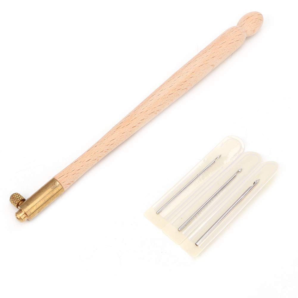 Premium Wooden Embroidery Crochet Hooks Set - Ergonomic Handles for Knitting, Beading & Household Crafts | Perfect for DIY Yarn Projects, Jewelry Making & Home Decor