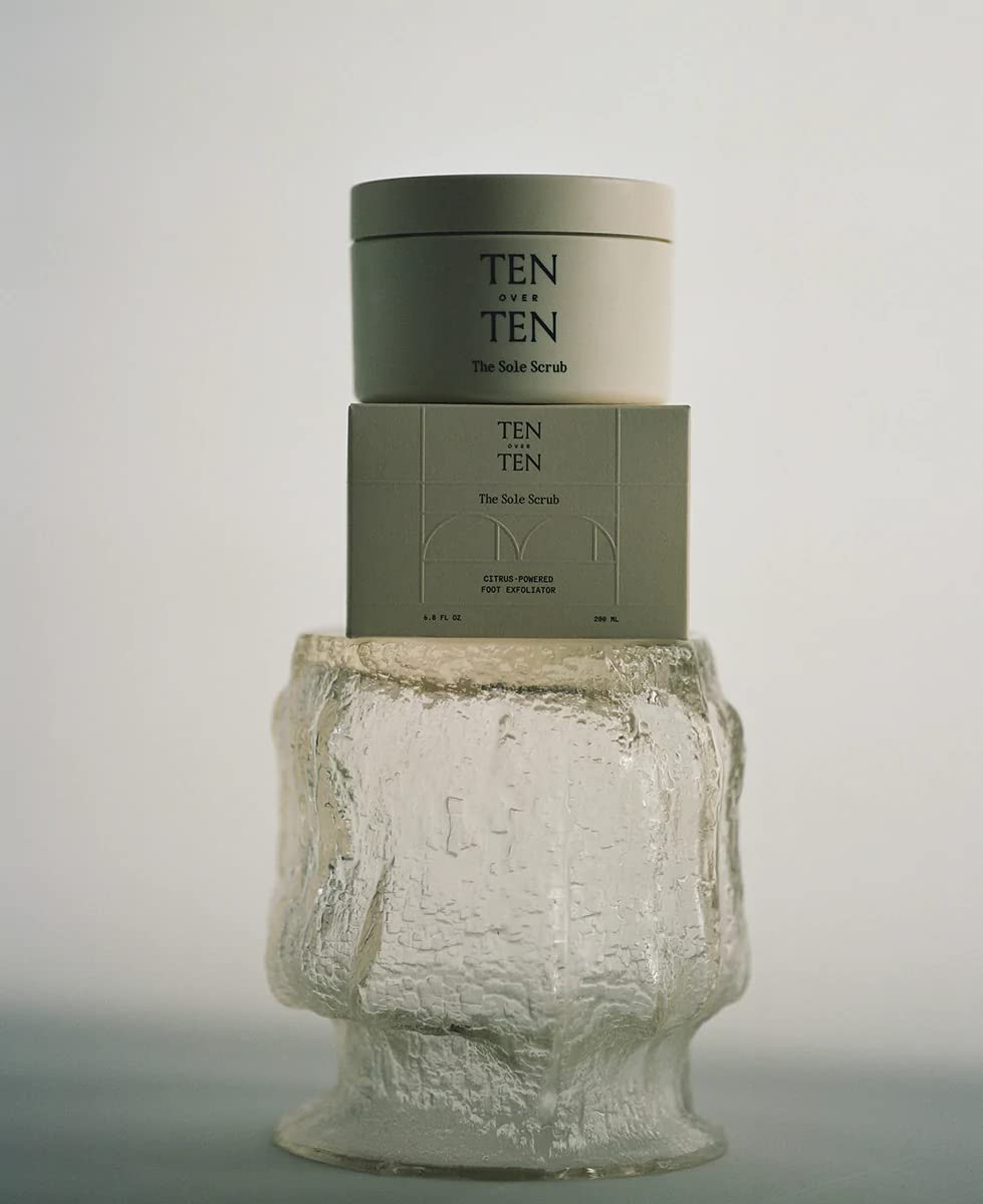 Tenoverten - The Sole Scrub Exfoliating Foot Treatment | Natural Foot Care for Soft, Smooth Feet | Clean & Non-Toxic Hand, Foot + Nail Care (6.8 oz | 200 ml) | Perfect for Pedicures, At-Home Spa Days & Dry Skin Relief