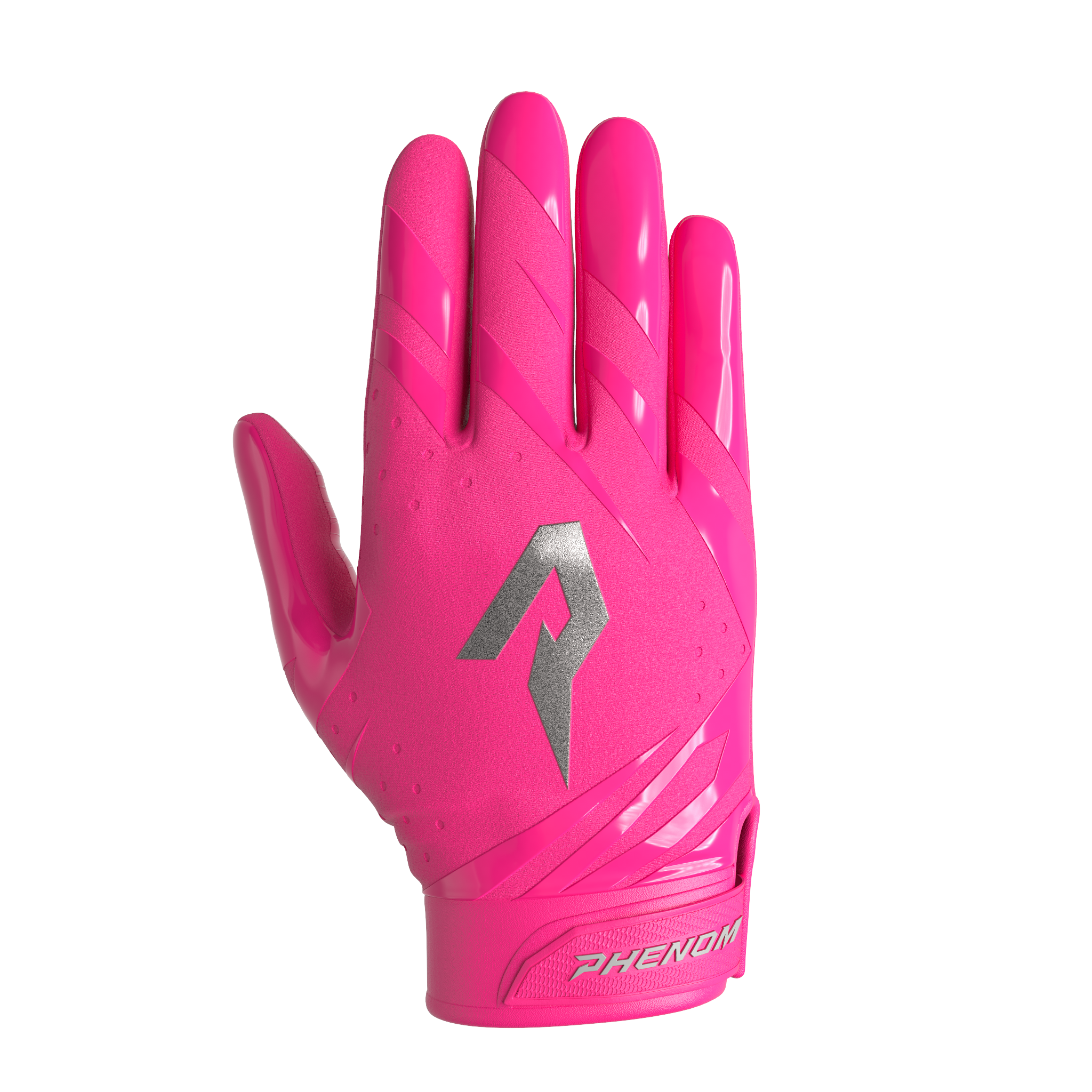 Phenom Elite VPS5 Adult Football Gloves - Pink | Grip-Enhanced Performance Gloves for Football Training & Games | Ideal for Wide Receivers, Quarterbacks & Skill Players
