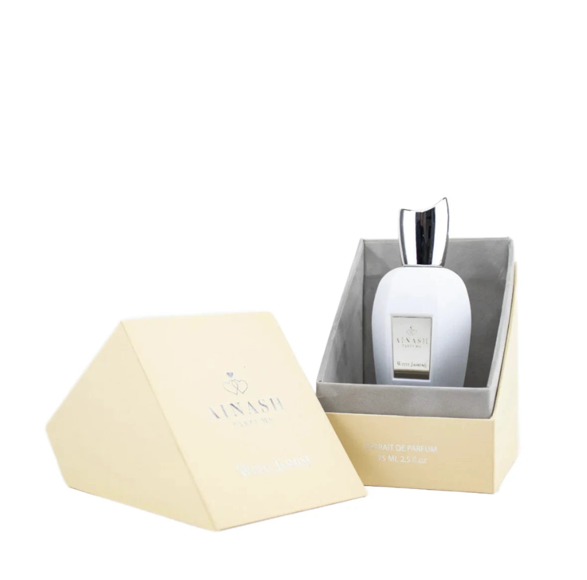 Ainash White Jasmine 2.5 oz Eau de Parfum for Men & Women - Fresh Floral Scent for Everyday Wear & Special Occasions
