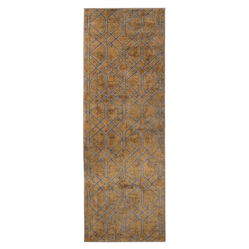 Abner Modern Medallion Indoor Area Rug - Non-Slip Living Room Carpet, Bedroom Runner Rug for Home Decor, Soft & Durable Floor Mat (5'x8', Grey) - Perfect for Living Spaces, Hallways & Entryways