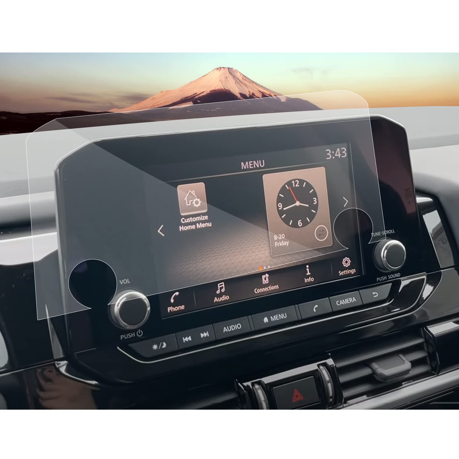 2022-2025 Nissan Pathfinder 8 Inch Screen Protector - Tempered Glass for S/SV/Rock Creek Models | Anti-Scratch & HD Clarity | Perfect for Navigation & Touchscreen Protection