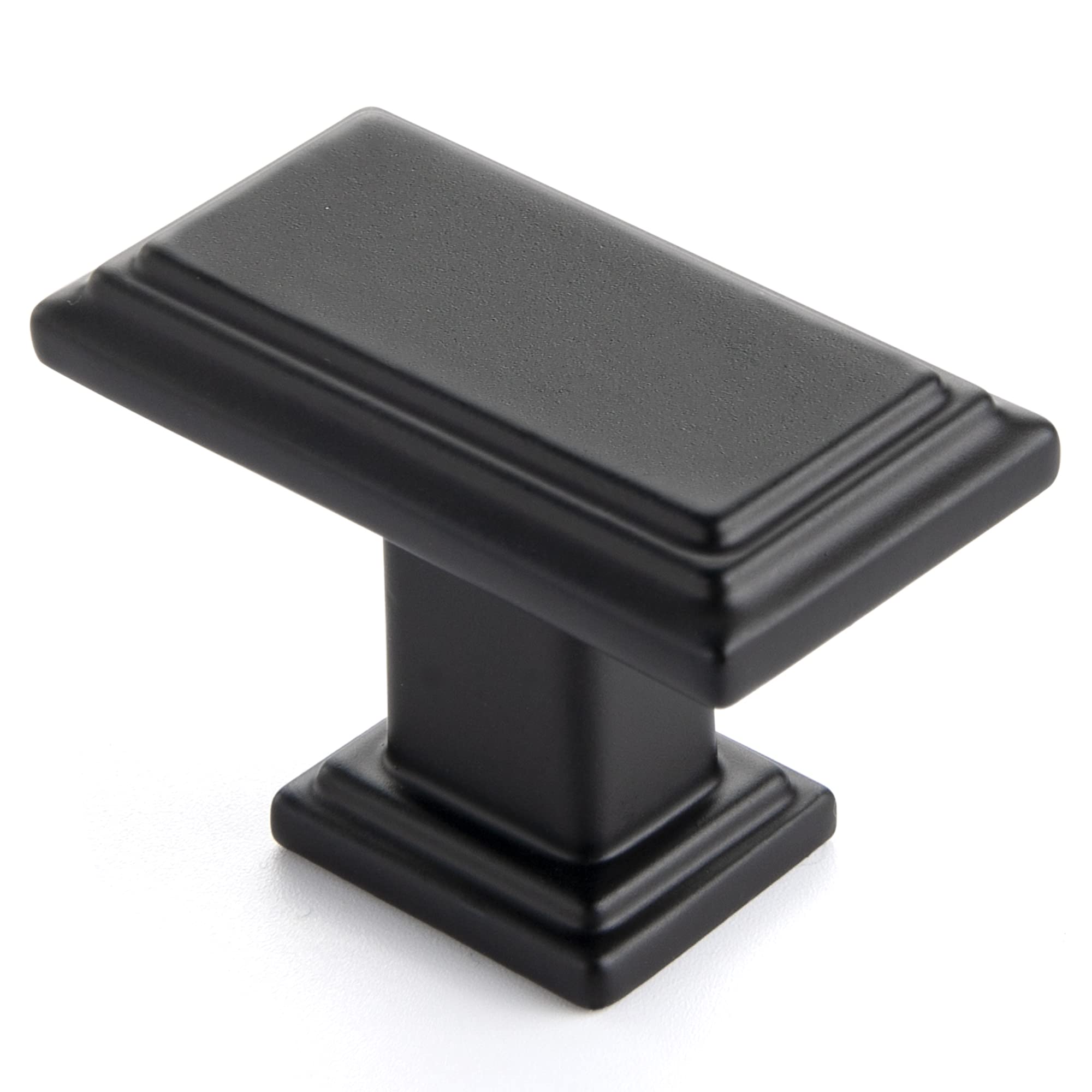 Ravinte 10-Pack Matte Black Rectangular Cabinet Knobs - Modern Drawer Pulls for Kitchen Cabinets, Dressers & Closet Doors | Durable Hardware for Home Renovation & Furniture Upgrade