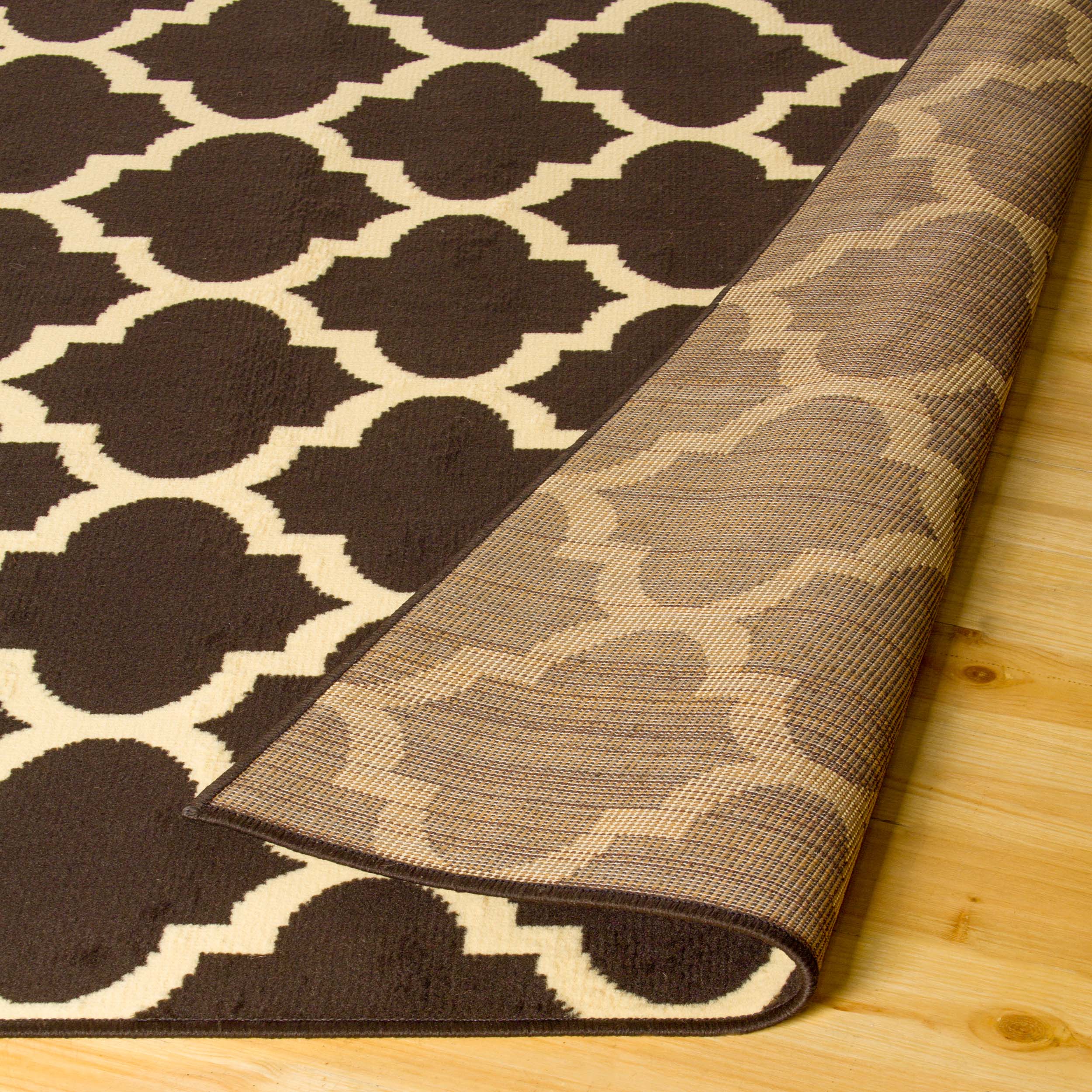 Modern Quatrefoil Geometric Trellis Indoor Area Rug - Non-Slip Soft Living Room Carpet for Bedroom, Nursery, Dorm & Home Decor - 5x7 Feet Grey Bohemian Style