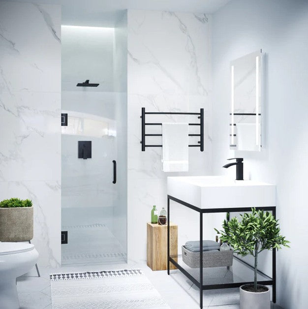 Anzzi SD AZ8075 02MB Passion Frameless Hinged Shower Door - 30