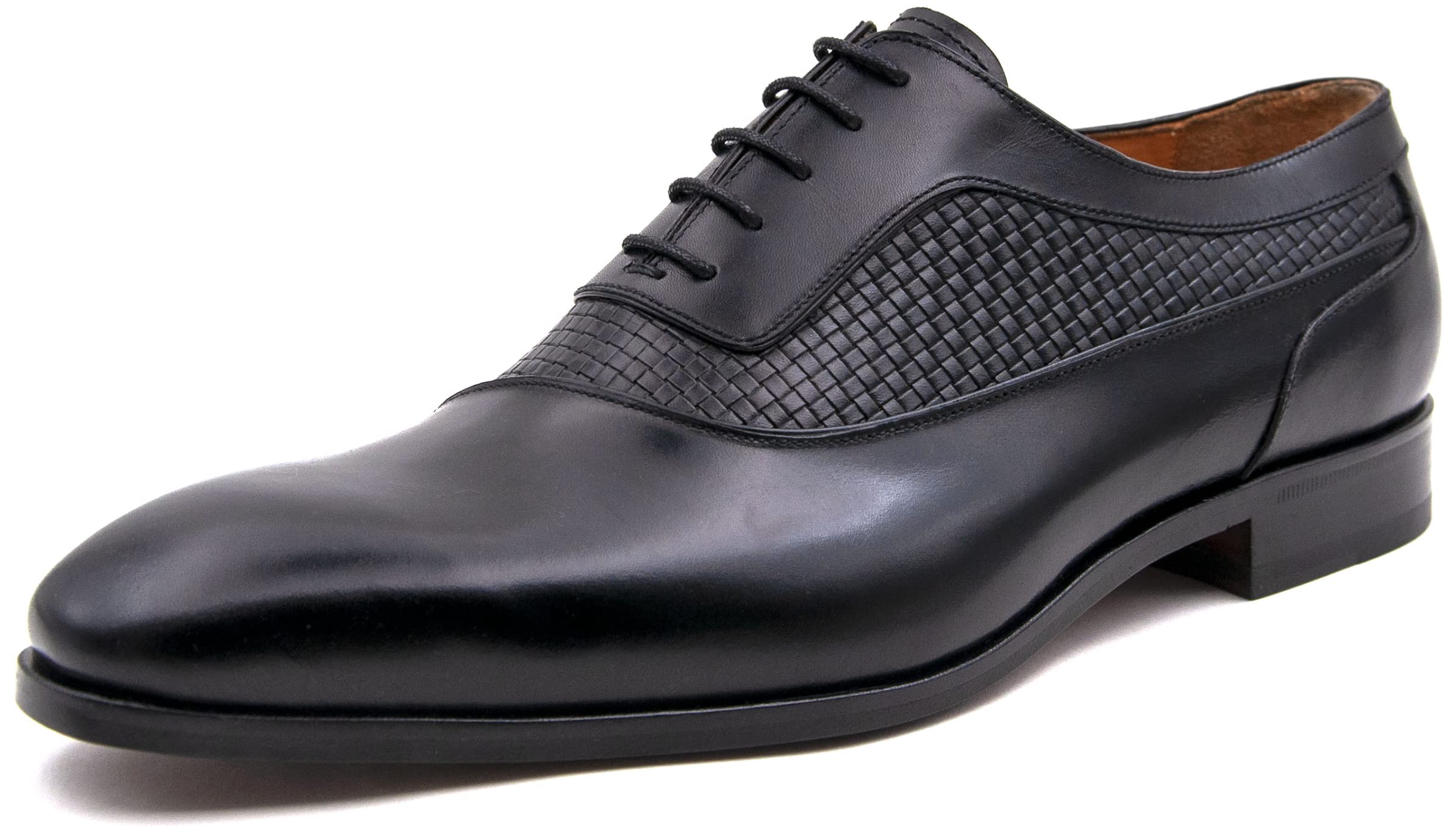 Handmade Luxury Oxford Dress Shoes for Men - Braided Leather Formal Shoes | Perfect for Weddings, Business Meetings & Special Occasions