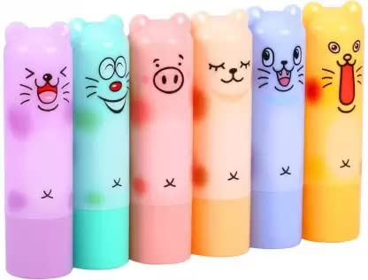 Best Cartoon Fruit Flavored Lip Balm - Moisturizing & Long-Lasting - Perfect for Dry Lips, School, Travel & Daily Use