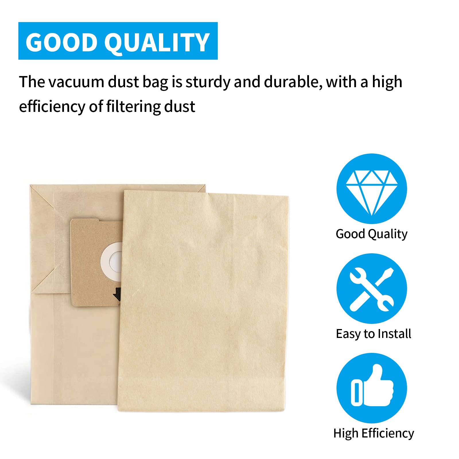 20PCS Replacement Vacuum Cleaner Dust Bags for Bissell Zing 4122 Series 2154A 2154W Canister Vacuum - Compatible with Part 2138425, 213-8425 - Perfect for Home Cleaning & Pet Hair Removal