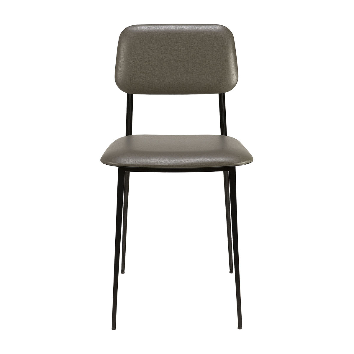 Premium DC Leather Dining Chair - Modern PU Leather Upholstered Seat with Sturdy Metal Legs - Perfect for Kitchen, Dining Room, and Home Office Use