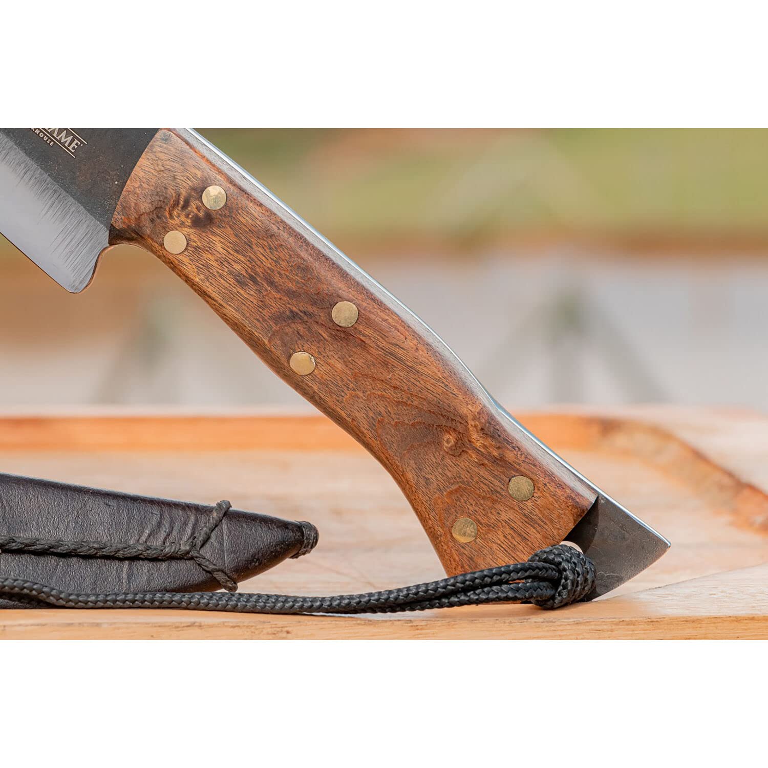 Brazilian Flame Hunter Bison Knife - Full Tang Fixed Blade Tactical Survival Knife | 420C Stainless Steel | Perfect for Outdoor Camping, Hunting & Emergency Preparedness
