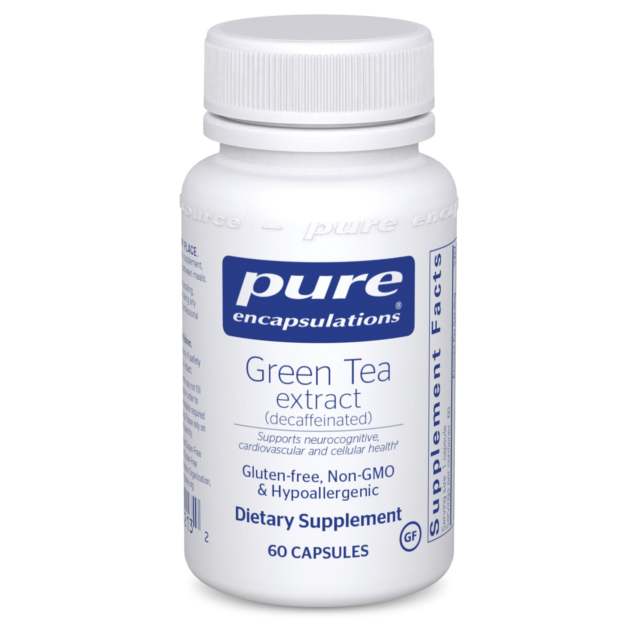 Pure Encapsulations Decaffeinated Green Tea Extract Supplement - Antioxidant Support for Energy & Metabolism - Perfect for Daily Wellness Routine & Detox