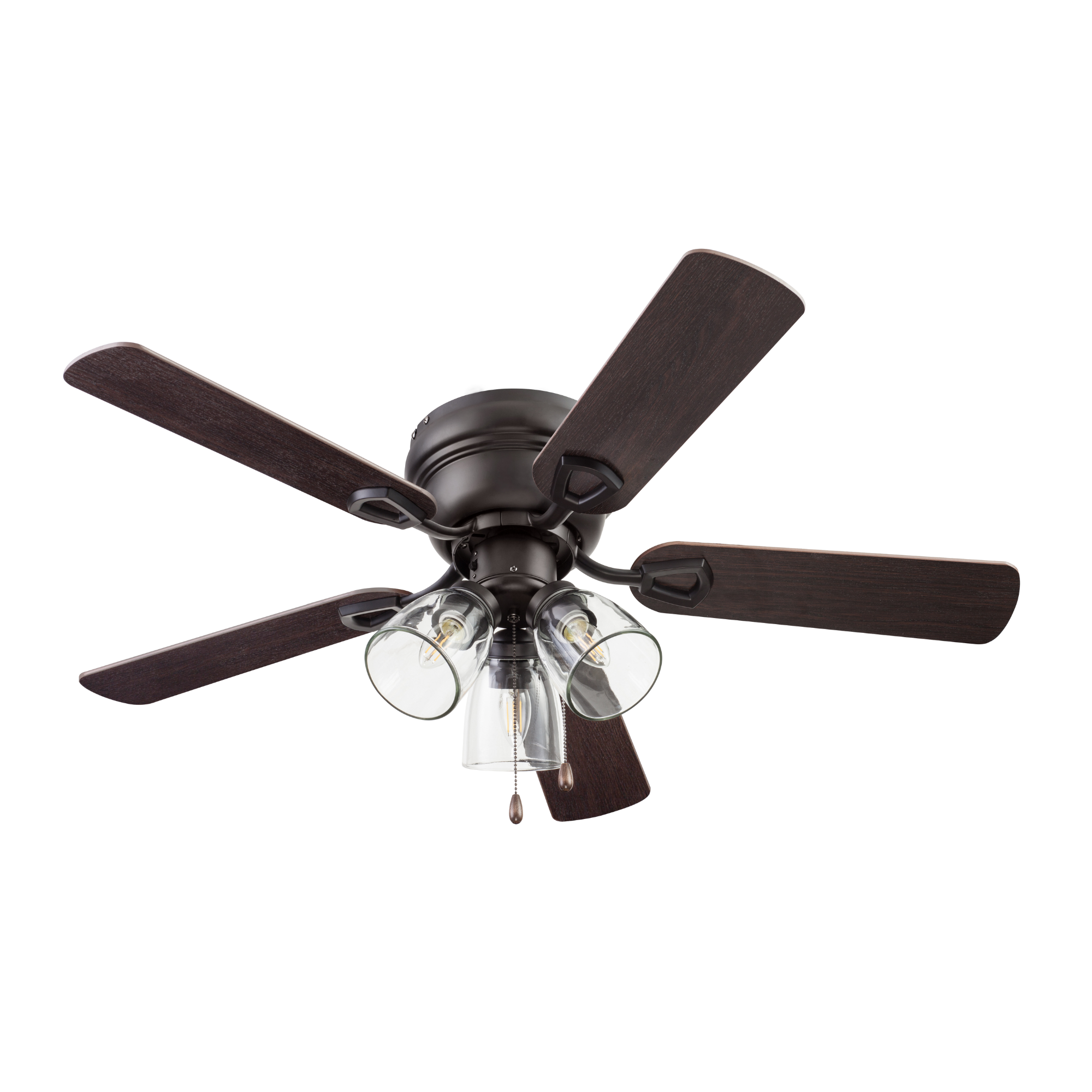42 Inch Renton Ceiling Fan with Espresso Bronze Finish & Pull Chain - Perfect for Living Room, Bedroom, and Outdoor Spaces