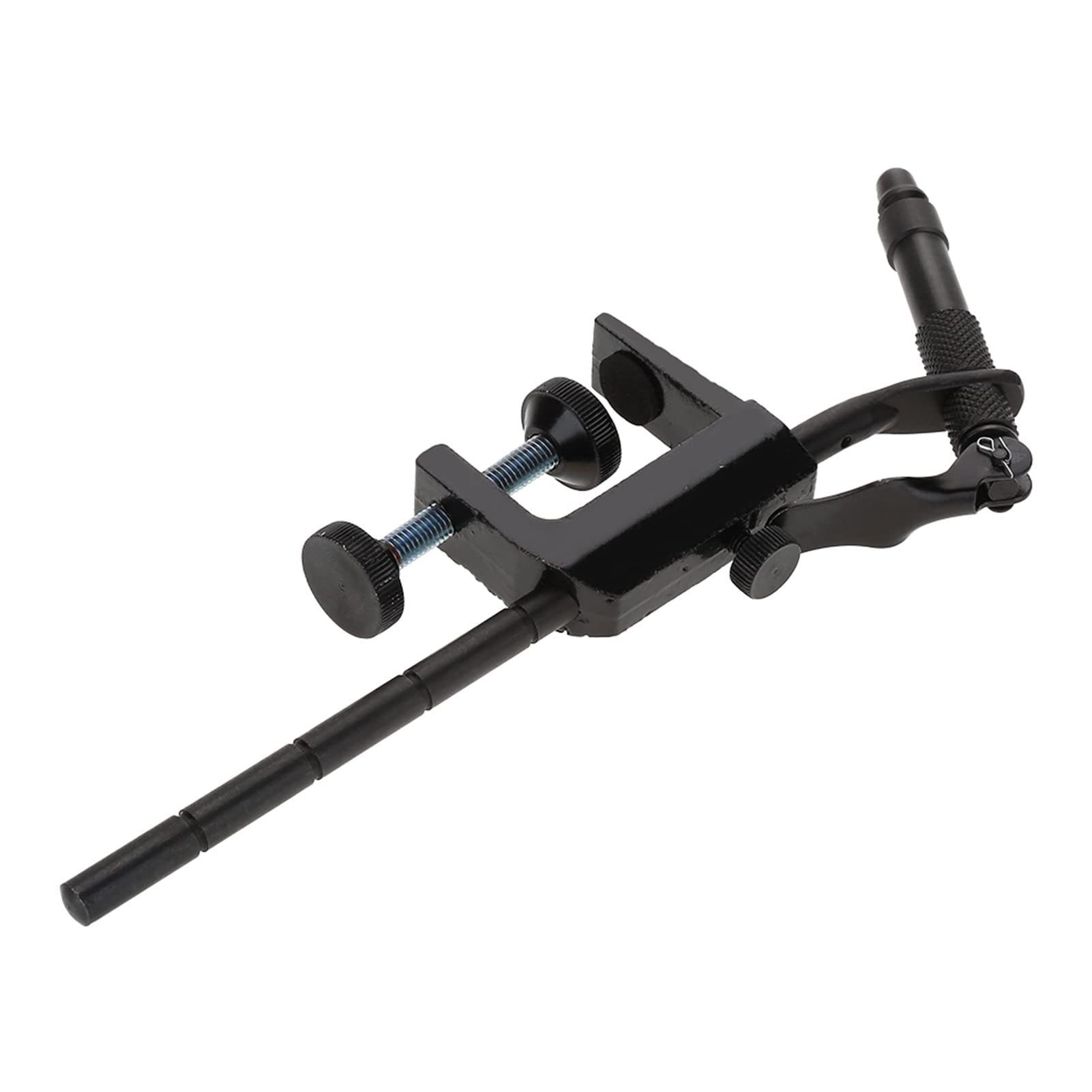 Premium Rotary Fly Tying Vise - Aluminum Construction with C-Clamp & Portable Design for Fly Fishing Lure Making | Perfect for Travel & Home Workbench Use