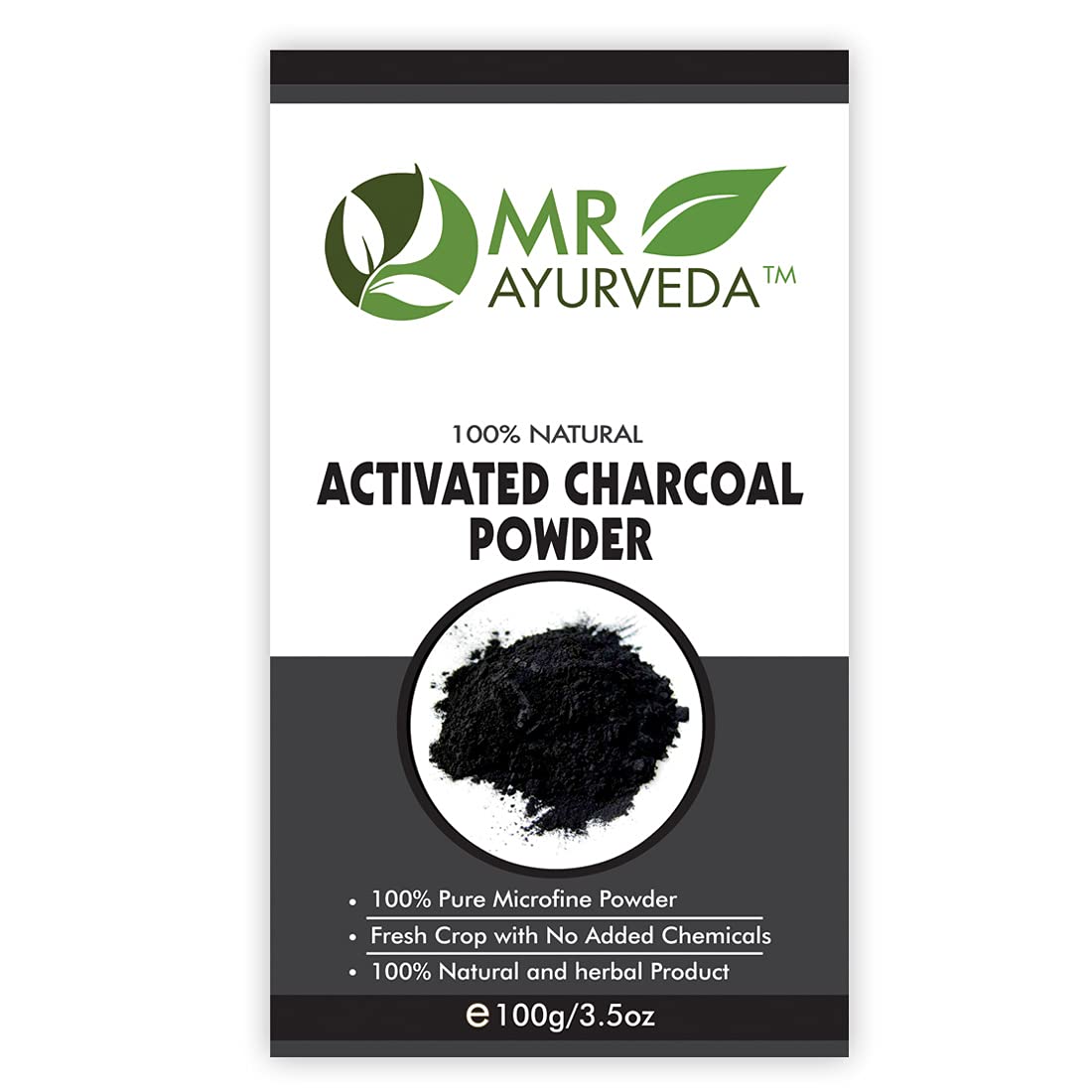 MR Ayurveda 3-in-1 Skin Care Powder Set - 100g Calamine Clay, Kaolin Clay & Activated Charcoal for Acne Treatment, Detox & Pore Cleansing | Perfect for Face Masks, Body Scrubs & DIY Beauty Recipes