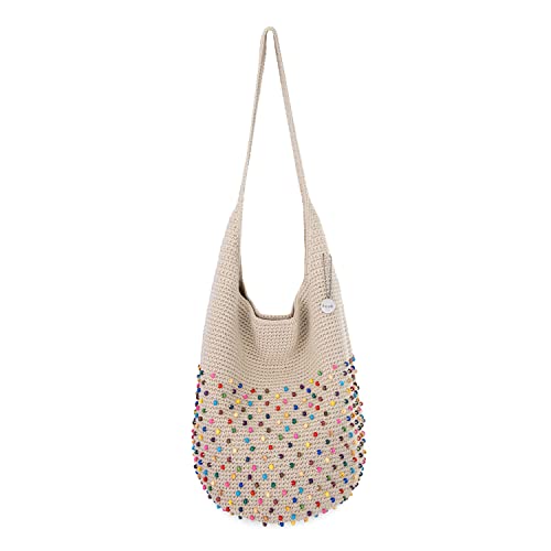 Crochet Ecru Multi Beads