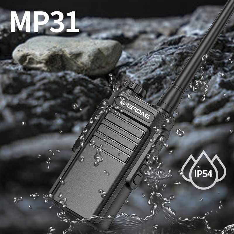 Baofeng GMRS Two-Way Radio Walkie Talkies for Adults - Long Range Waterproof Rechargeable with NOAA Weather Alert, GMRS Repeater & Type-C Charging (2 Pack) - Ideal for Hiking, Camping, and Emergency Communication